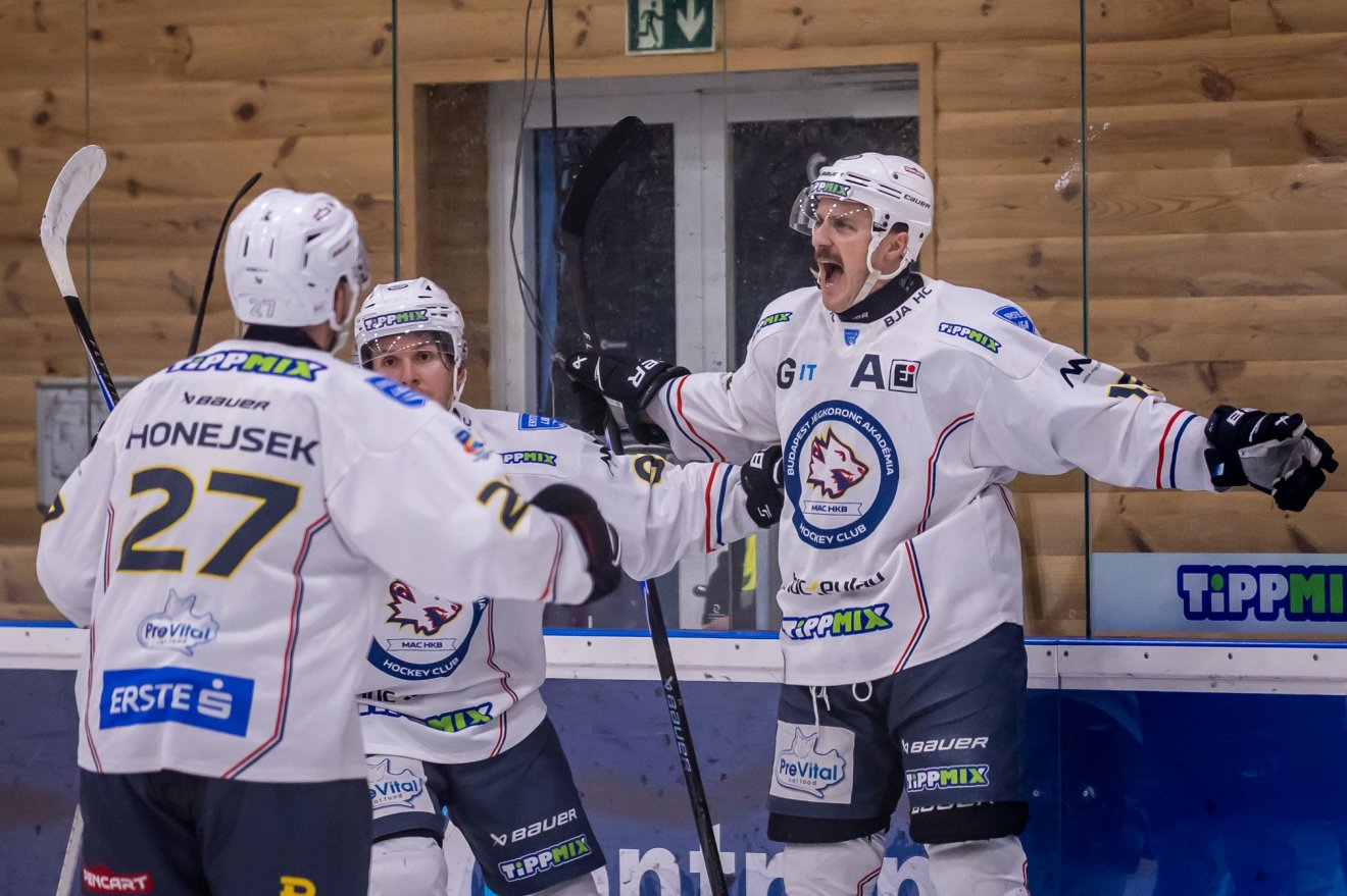 A vendégek első gólját Nagy Gergő ütötte &bullet;  Fotó: Dorogi Kristóf