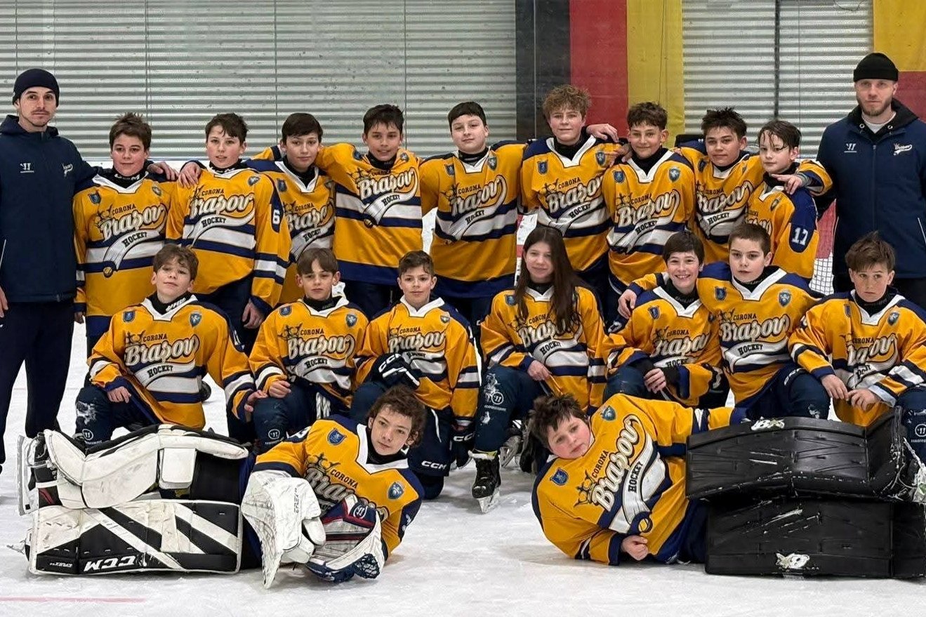 A Brassói Corona U13-as együttese &bullet;  Fotó: Román Jégkorong-szövetség (FRHG)