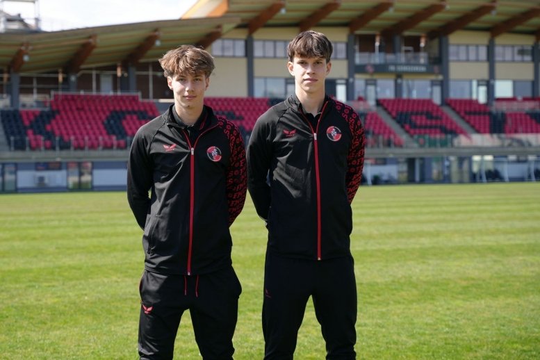 Bencze Loránd (balról) és Darius Bota &bullet;  Fotó: FK Csíkszereda