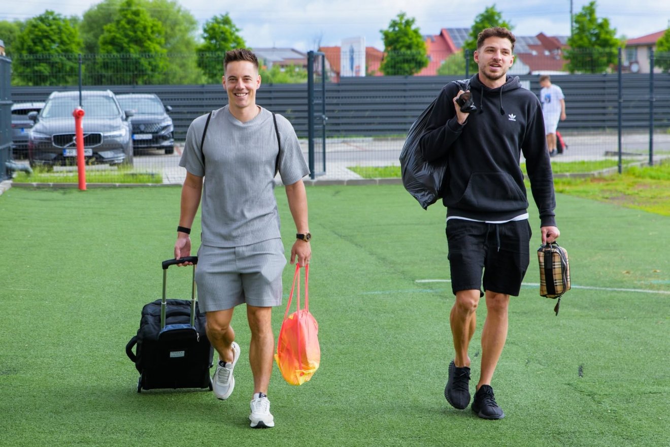 Pászka Loránd (balról) és Veres Szilárd &bullet;  Fotó: facebook/ FK Csíkszereda