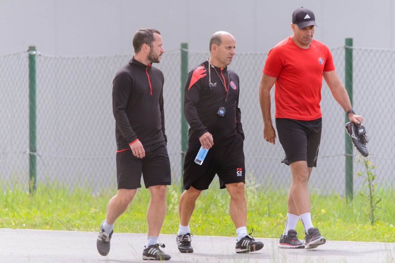 Balról jobbra Keszler Áron, Szabó István és Bajkó Barna &bullet;  Fotó: facebook/ FK Csíkszereda