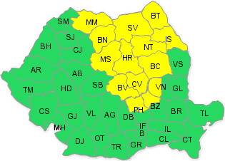 Viharokra figyelmeztetnek