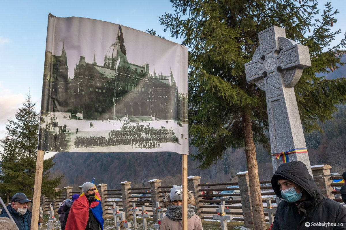 „Budapest büszke felszabadítóiként” emlegették a rendezvényen a magyar fővárosba bevonuló román katonákat •  Fotó: Pinti Attila