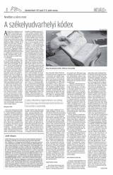 Udvarhelyi Híradó XXVIII. évfolyam, 9. szám