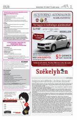 Udvarhelyi Híradó XXVIII. évfolyam, 207. szám