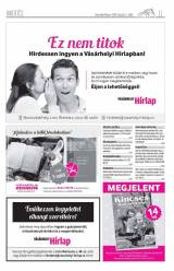 Vásárhelyi Hírlap XII. évfolyam, 28. szám