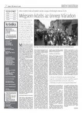 Krónika XX. évfolyam, 50. szám