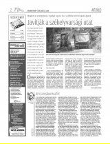 Udvarhelyi Híradó XXIX. évfolyam, 109. szám