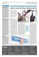 Krónika XXI. évfolyam, 49. szám