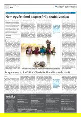 Krónika XXI. évfolyam, 207. szám