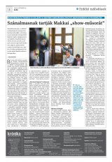 Krónika XXI. évfolyam, 212. szám