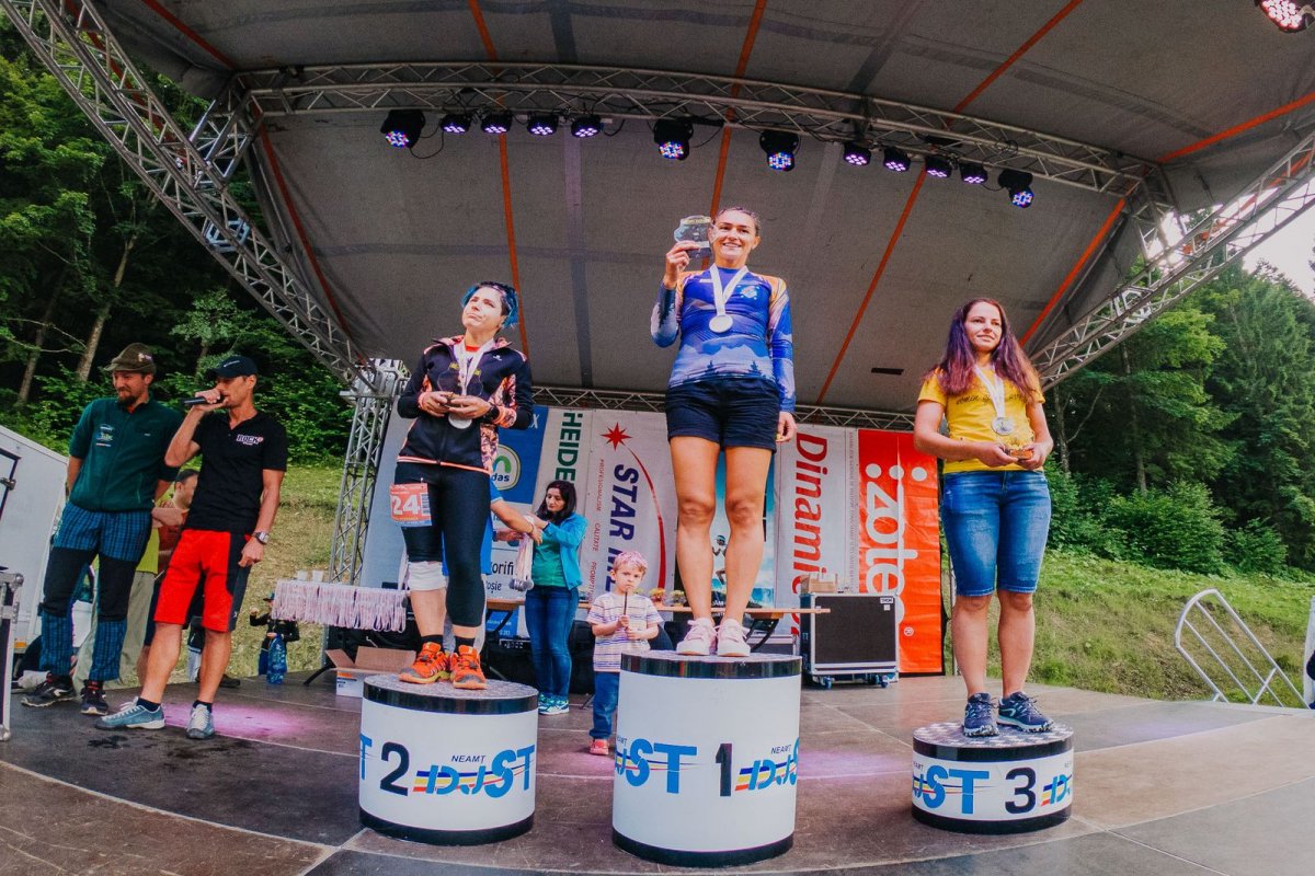 Fazakas Bíborka megnyerte katagóriáját a maratoni szakaszon &bullet;  Fotó: Székelyudvarhelyi VSK