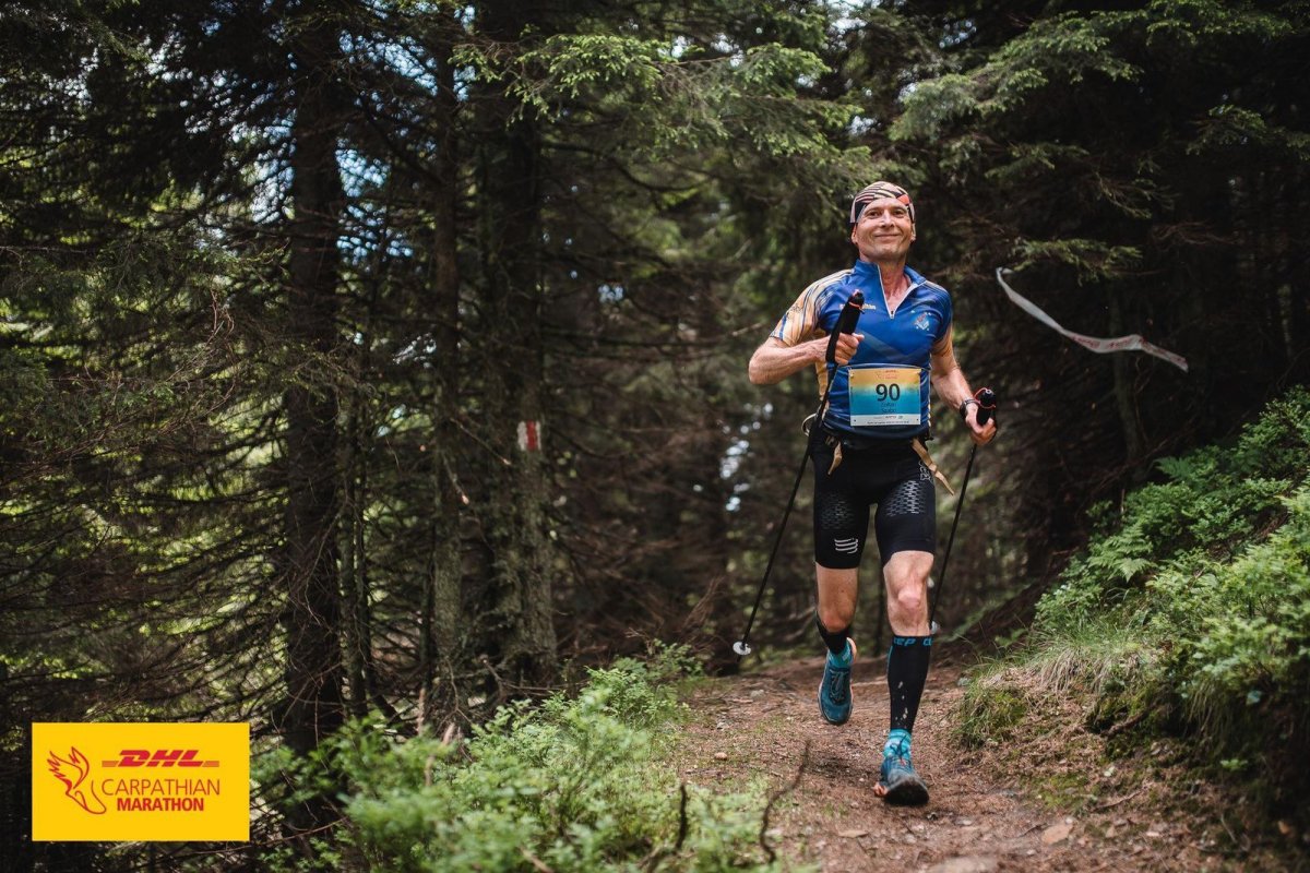 Szabó Zoltán az 50 év felettiek kategóriájában a harmadik helyen ért célba &bullet;  Fotó: Székelyudvarhelyi VSK