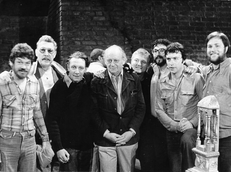 A Caligula helytartója bemutatóján a Gyulai Várszínházban 1978. júliusában (Középen Harag György) •  Fotó: Ilovszky Béla/Archív
