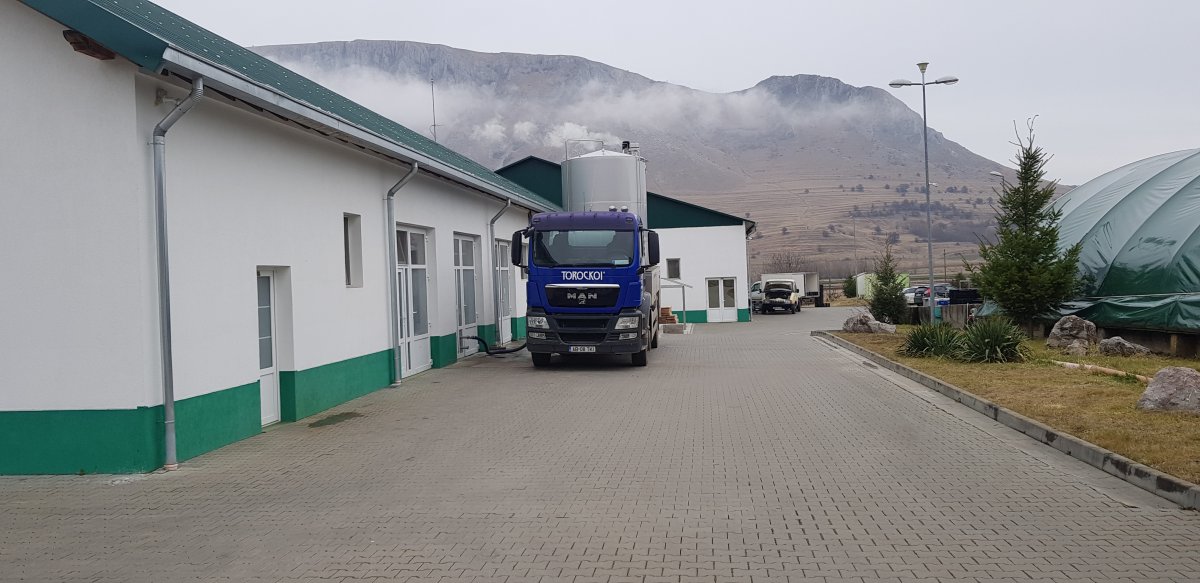 A torockószentgyörgyi sajtgyár saját járműveivel gyűjti be a környék tejét &bullet;  Fotó: Makkay József