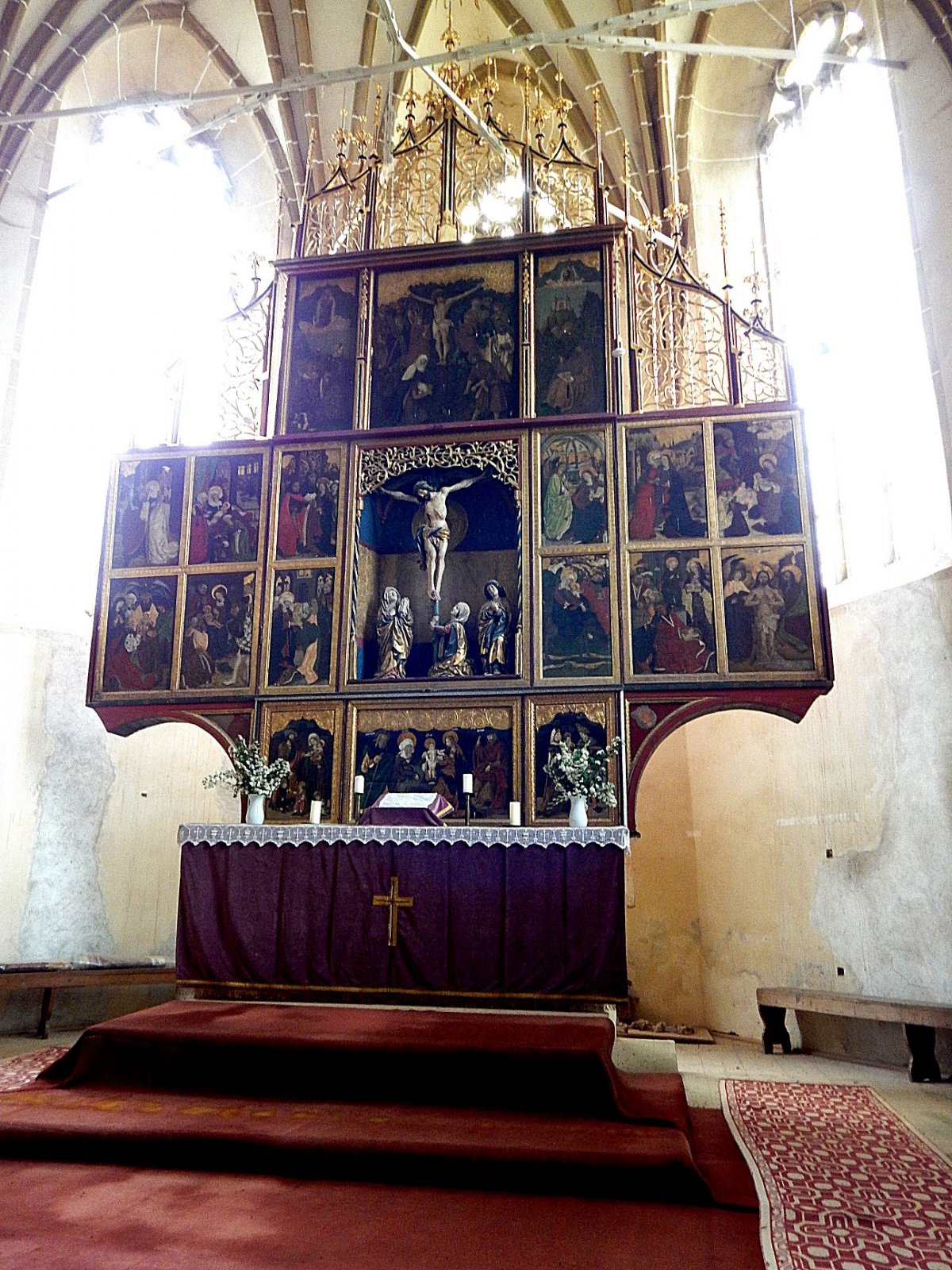 A háromszintes oltár 1483 és 1524 között készült &bullet;  Fotó: Demján László