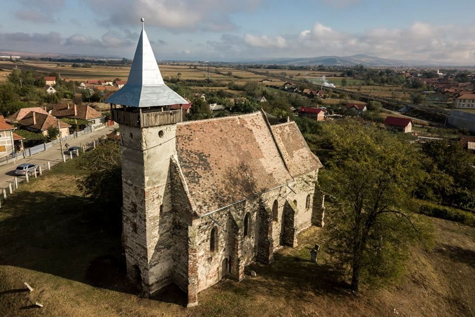 Marosszentimre református temploma szintén szerepel az applikációban bemutatott műemlékek között •  Fotó: Facebook/Teleki László Alapítvány