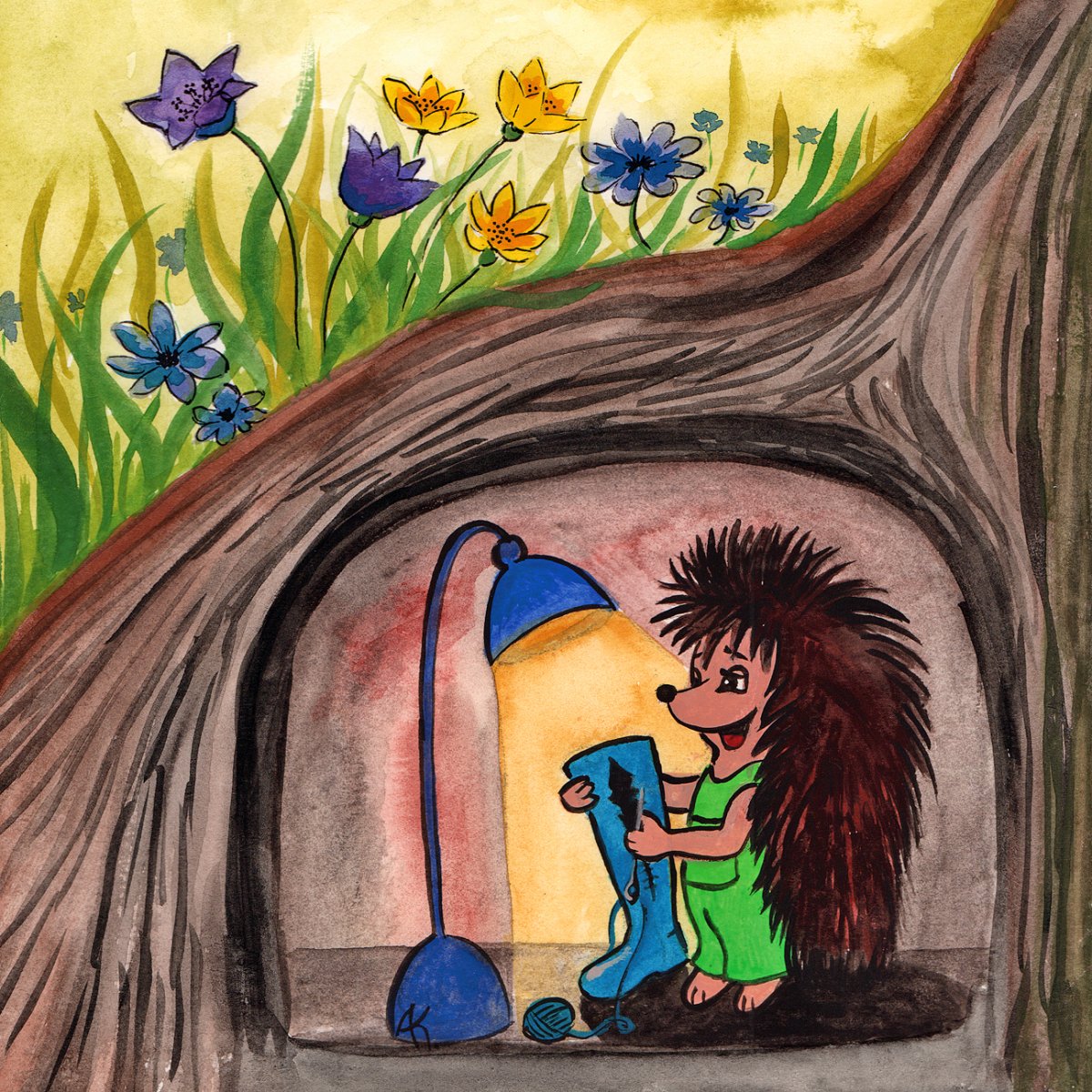 Kelep Elek meséinek egyik illusztrációja 