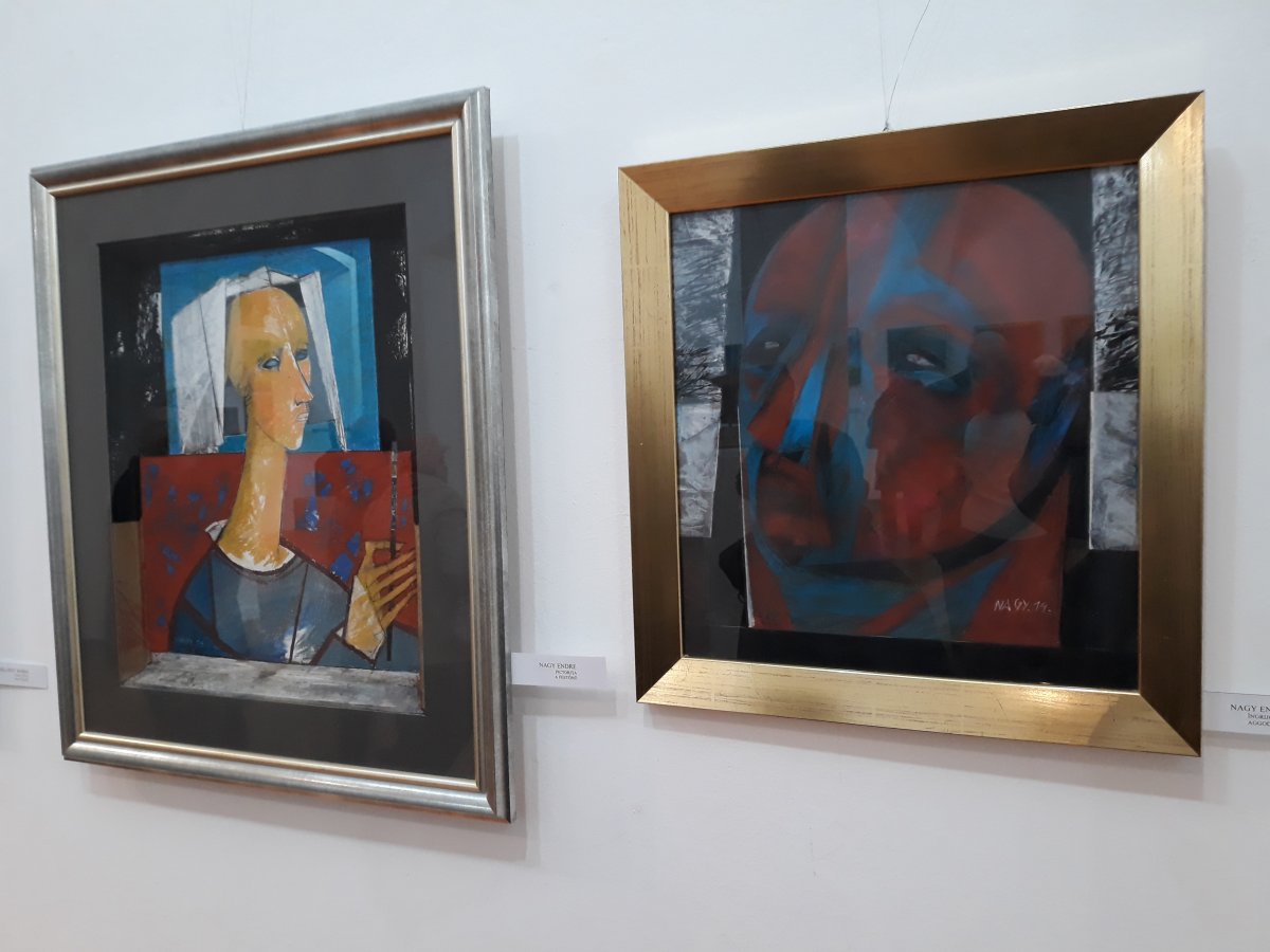 Nagy Endre festményei. A művész munkássága évtizedekre nyúlik vissza &bullet;  Fotó: Nánó Csaba