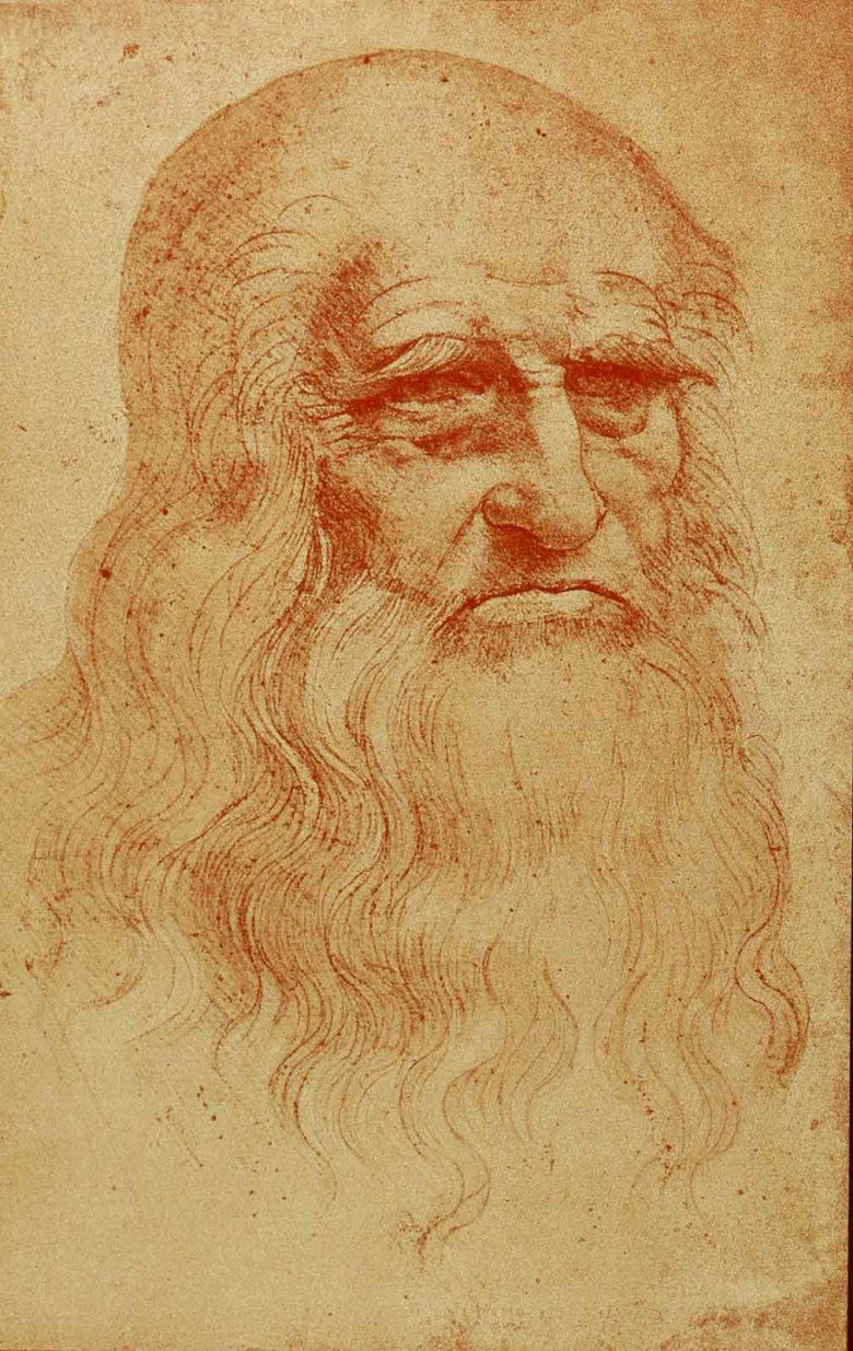 Leonardo da Vinci önarcképe (1512) •  Fotó: Archív