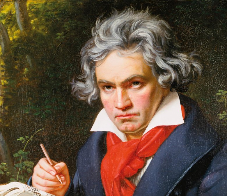 Művei szenvedélyesen, korában tabudöngető módon szóltak, ám dallamai egy idő után minden hallgatójának fejébe és szívébe belopták magukat •  Fotó: Beethoven arcképe – Joseph Carl Stieler festménye (1819–20)
