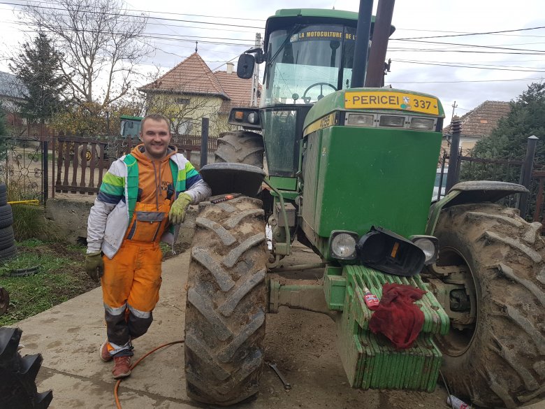 A kisebbik Darabont fiú, Szilárd „bevetésre” készül •  Fotó: Makkay József