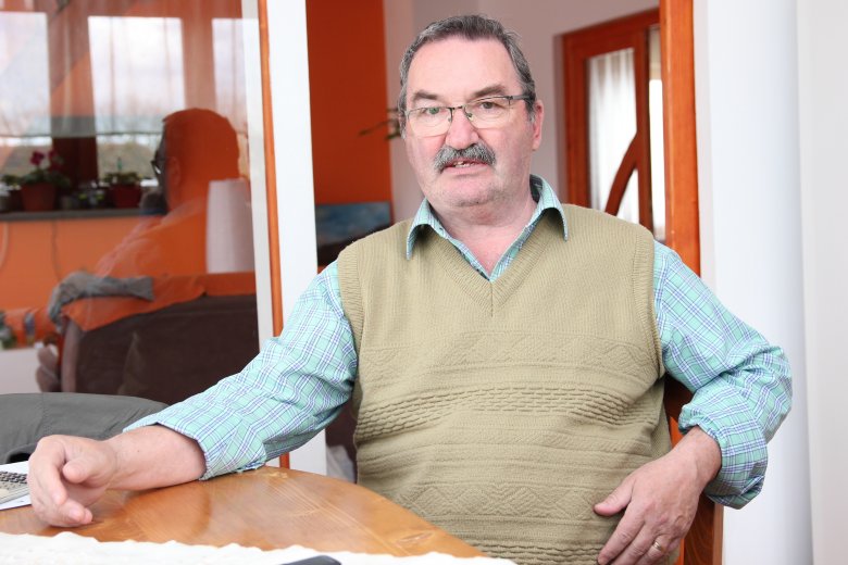 Bálint József válallkozó szerint nehéz helyzetben van az építőipar •  Fotó: Jakab Mónika