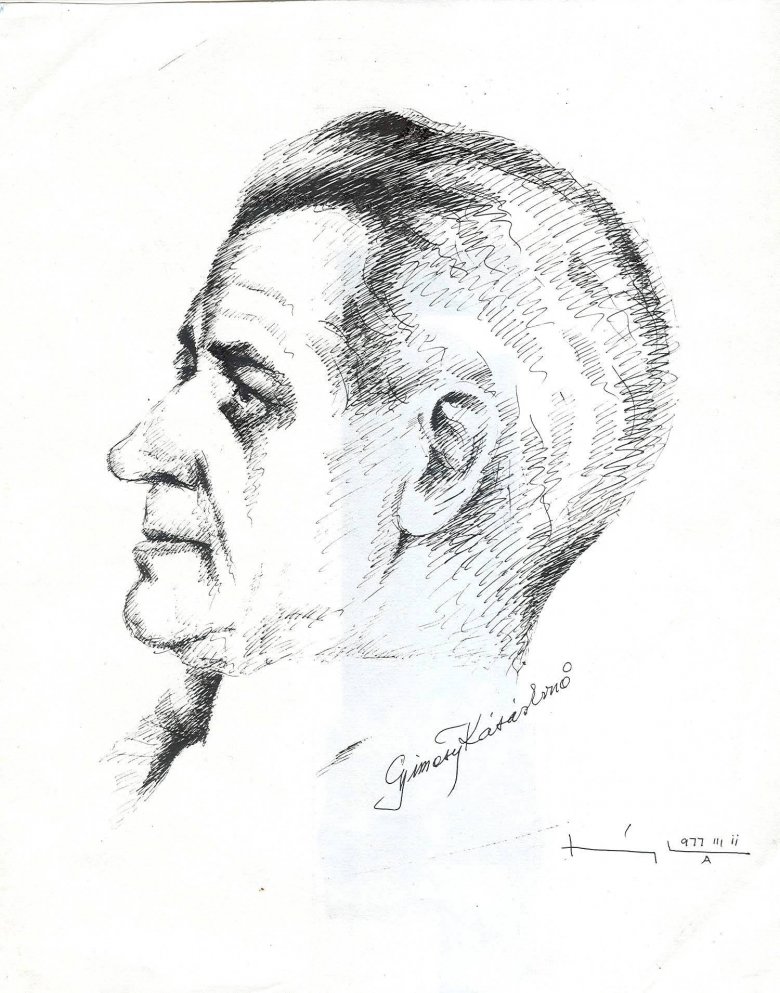 Vígh István rajza Gyimesy
Kásás Ernőről 