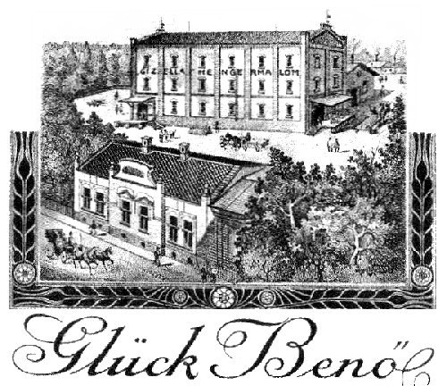 A neves épület korabeli cégére •  Fotó: Archív