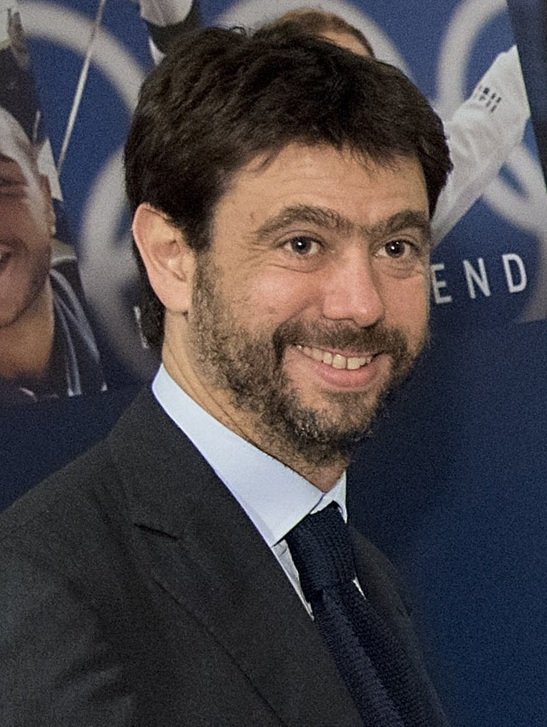 Andrea Agnelli, a Juventus tulajdonosa. Az itáliai klubok közül az olasz gyártulajdonos család tagja volt a legnagyobb pártolója a Szuperligának •  Fotó: Wikipédia