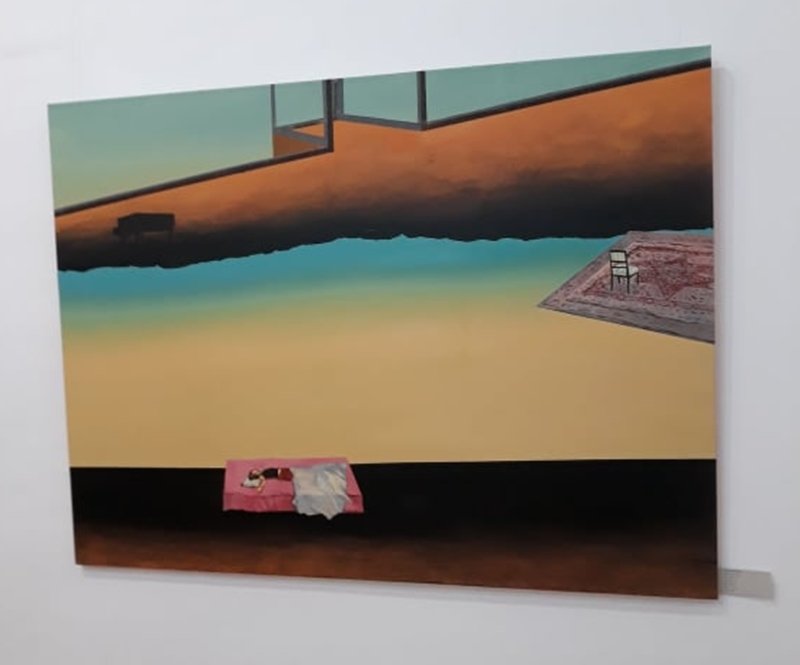 Mayer Hella: Zongoralecke IV. (olaj, vászon) 