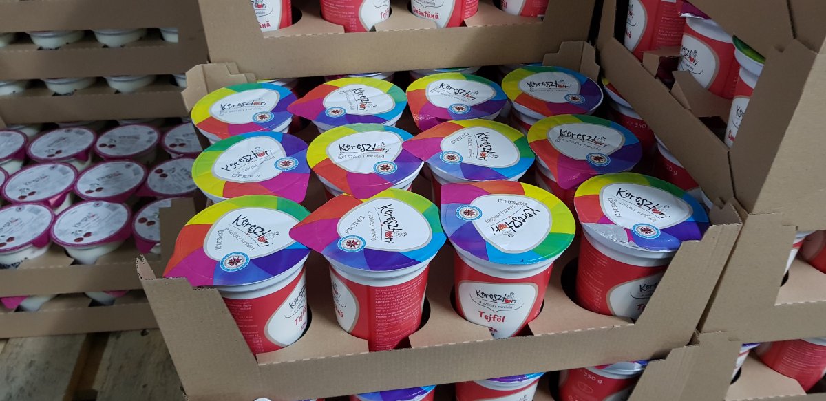 Keresztúri tejföl. A minőséget nem ﬁzeti meg a hazai piac •  Fotó: Makkay József