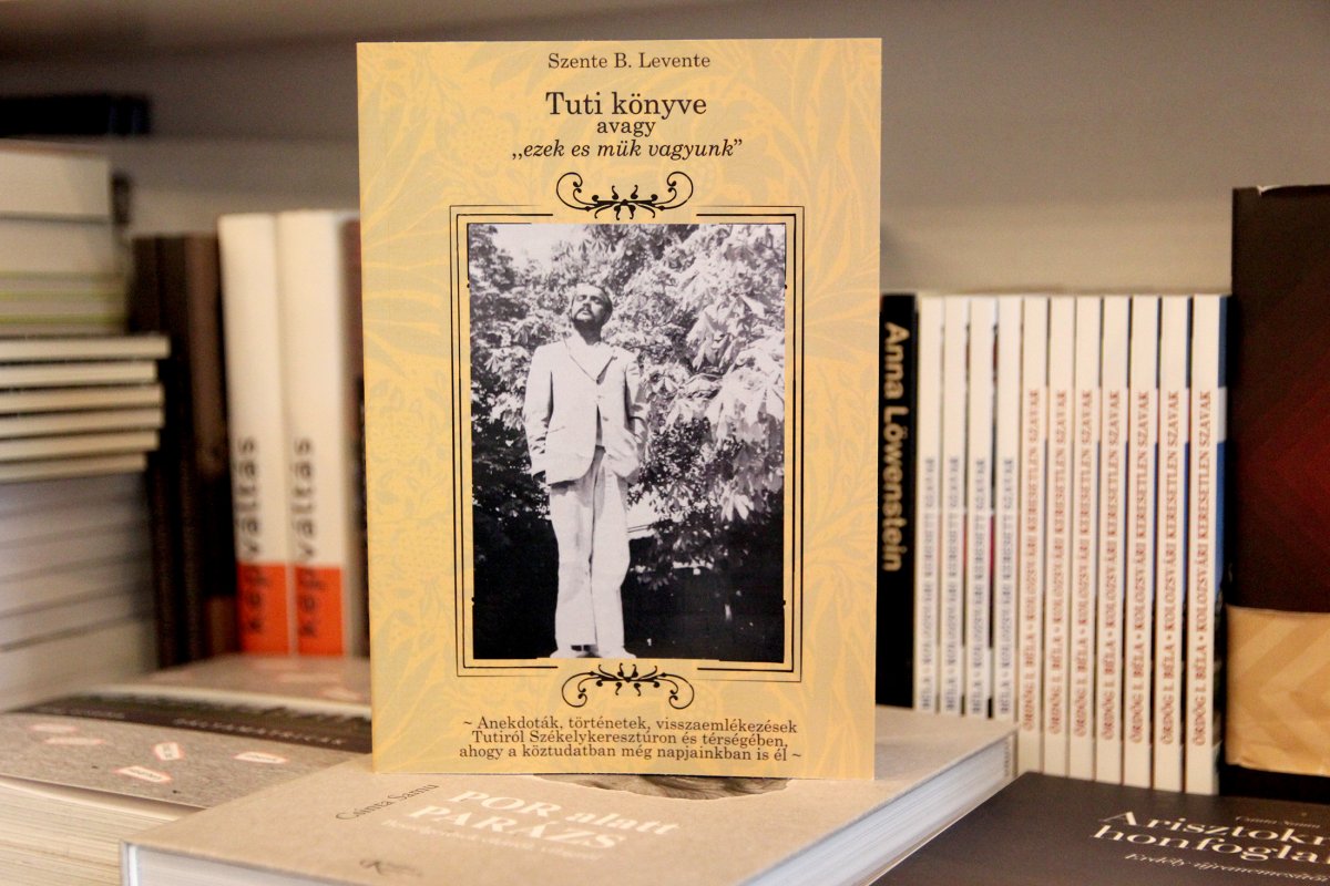 A székelykeresztúri Tutiról szóló könyv borítója • Fotó: Jakab Mónika