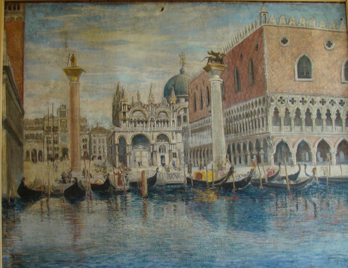 Gyimesy egyik leghíresebb festménye a Velencei Dózse-palota 