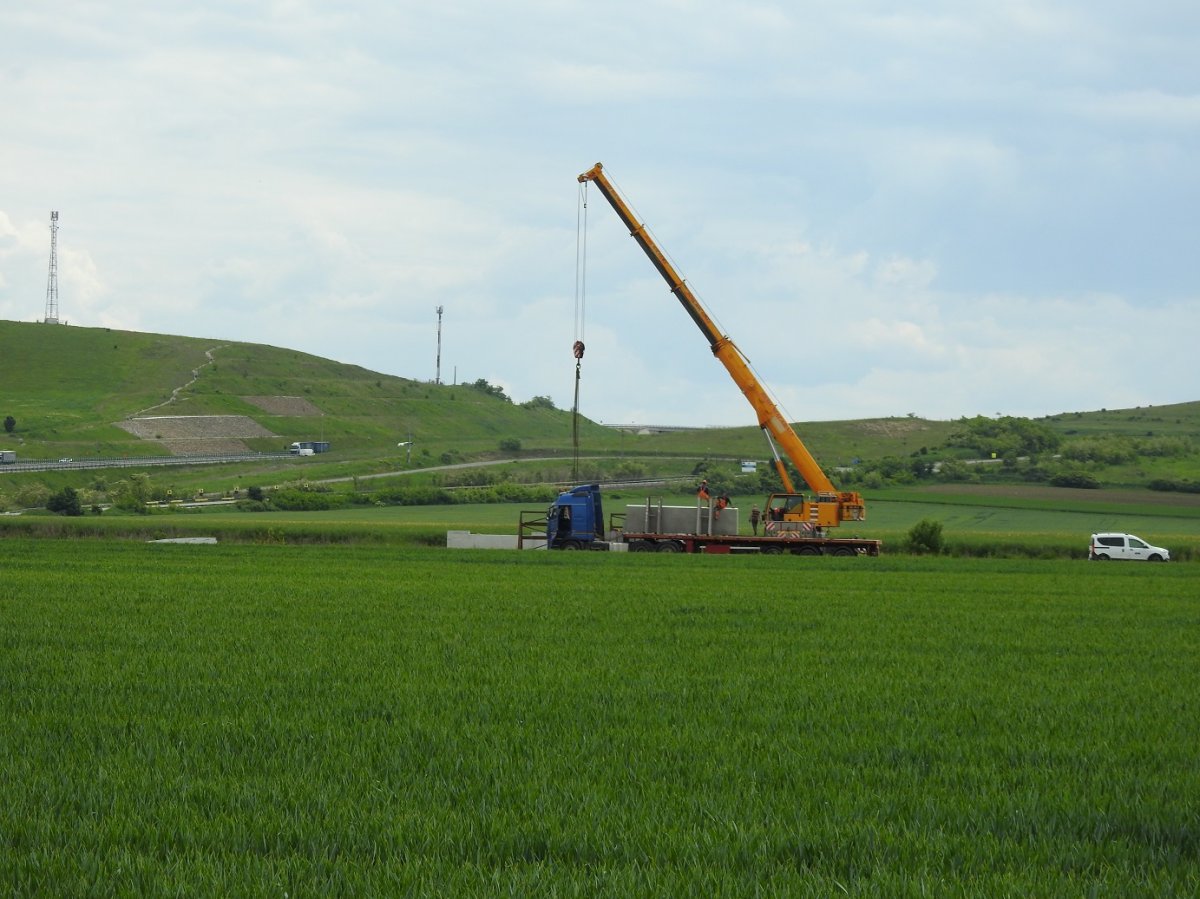 Zöldmezős beruházás az erdélyi autópálya szomszédságában, a bágyoni ipari parkban •  Fotó: Makkay József