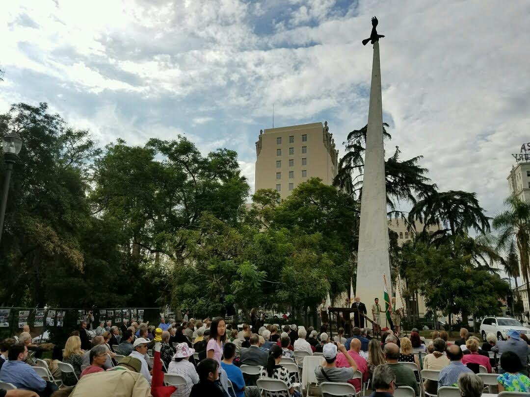 A Bogár Gyula által tervezett 1956-os emlékmű az Egyesült Államokban 