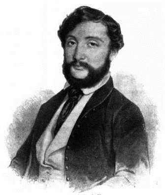 Barabás Miklós litográfiája (1845) Kuthy Lajosról 