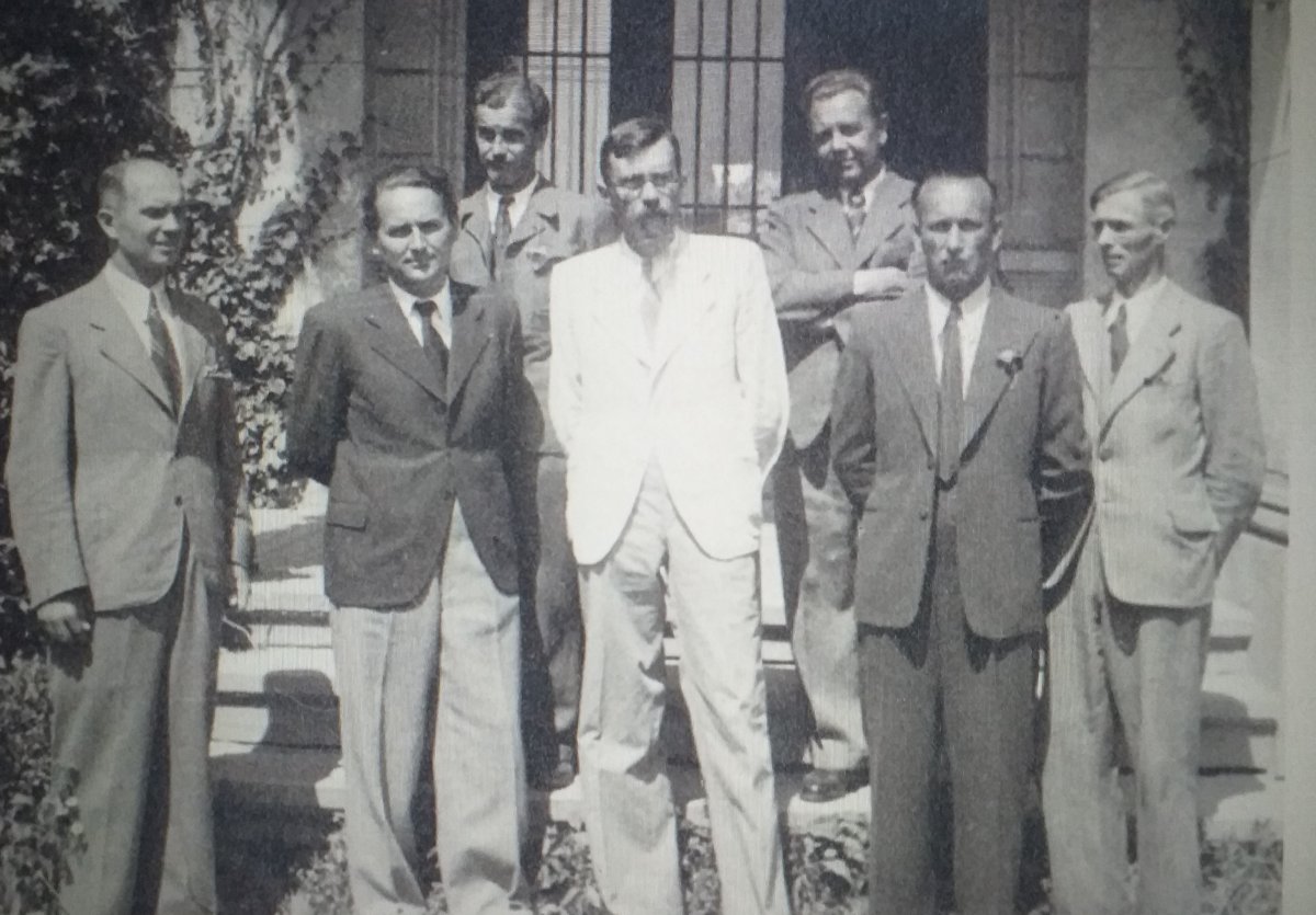 Lengyel tisztek a 2. világháború idején Balatonlellén •  Fotó: Archív