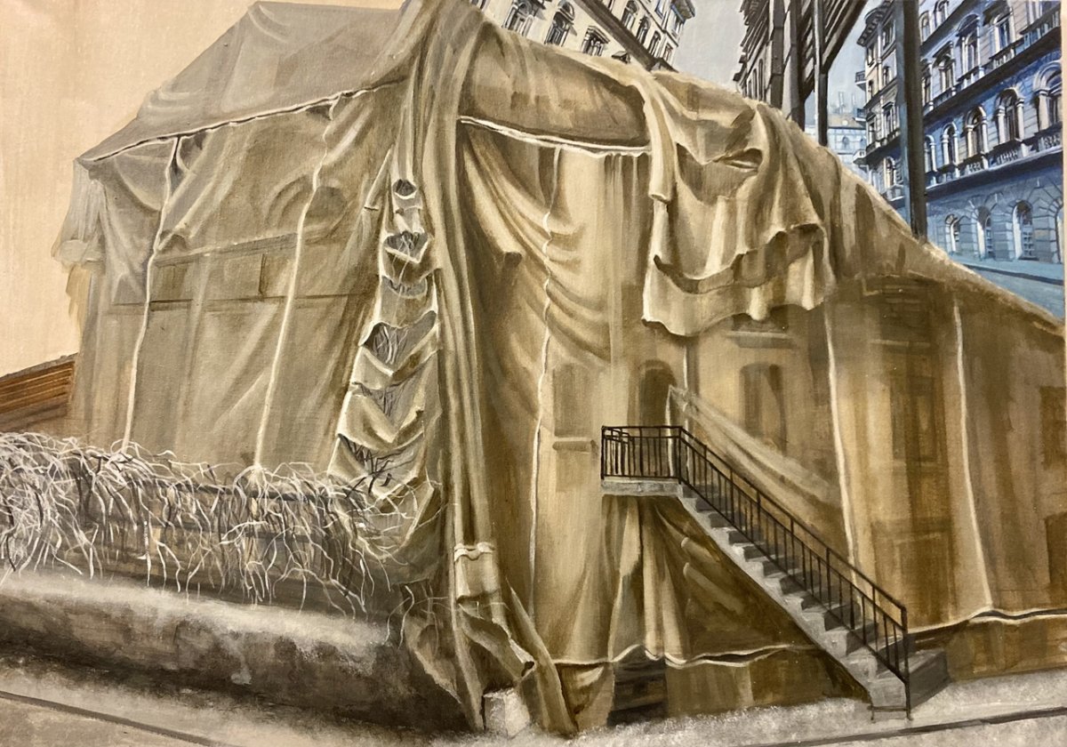 Renoválás •  Fotó: Székely Annamária festménye