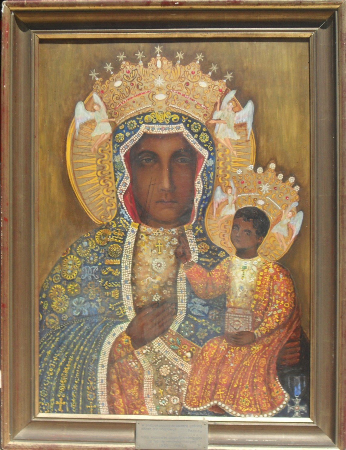 Stefan Filipkiewicz által festett Częstochowai Fekete Madonna másolata •  Fotó: Archív