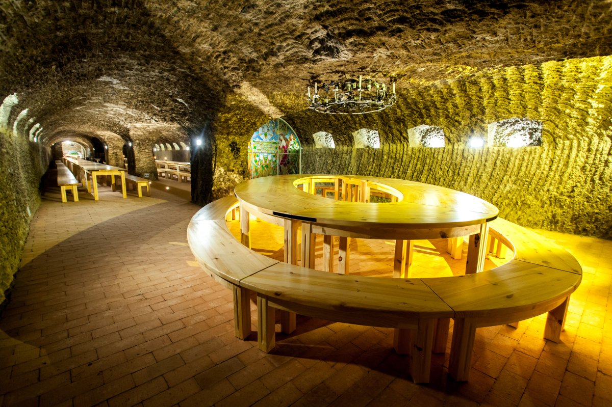 A nagyobb turistacsoportok fogadására berendezkedett Götz-pincészet &bullet;  Fotó: Götz Pincészet