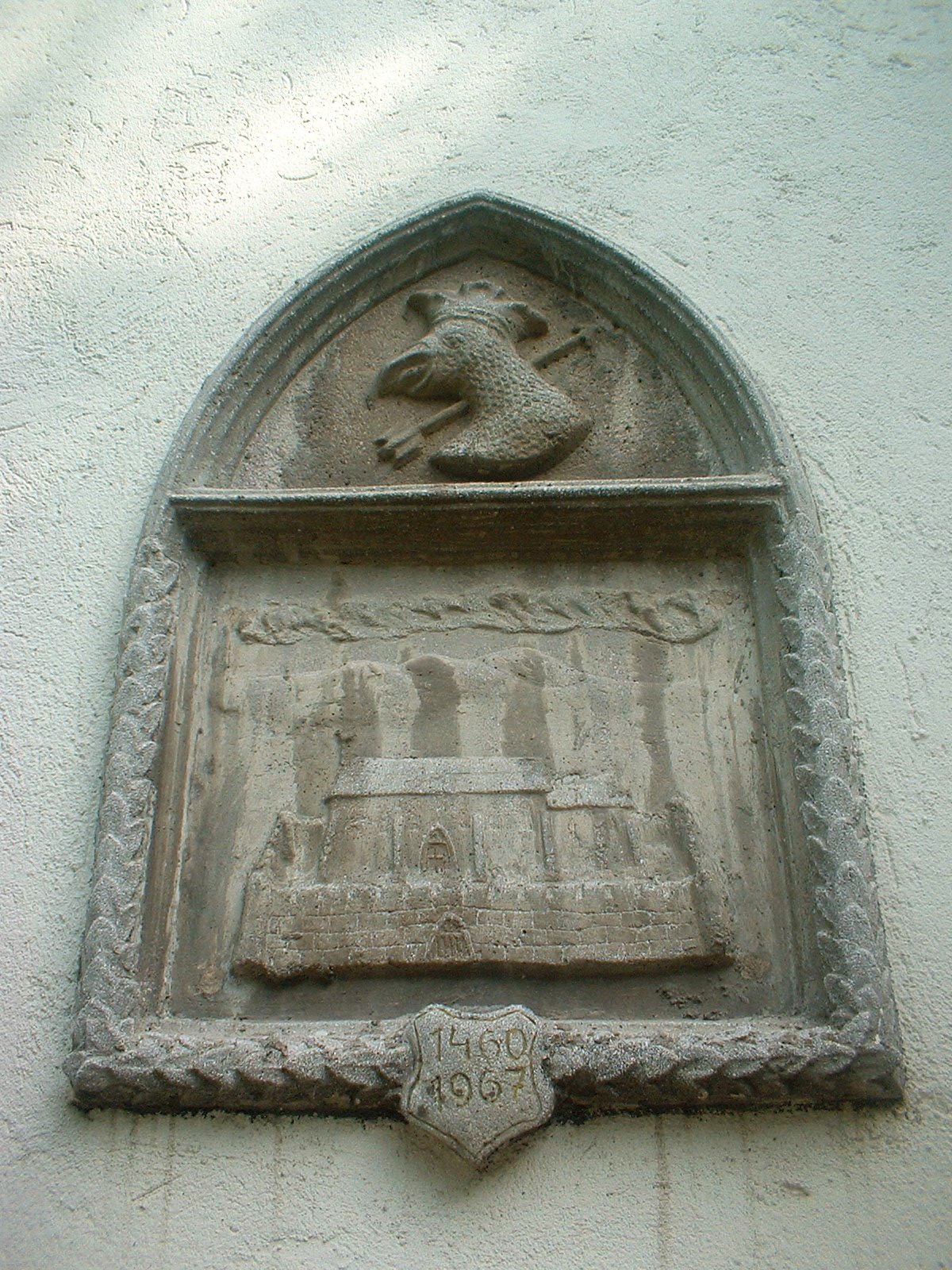 Az átlőtt nyakú sas a Zólyomiak címerében &bullet;  Fotó: Sütő Éva