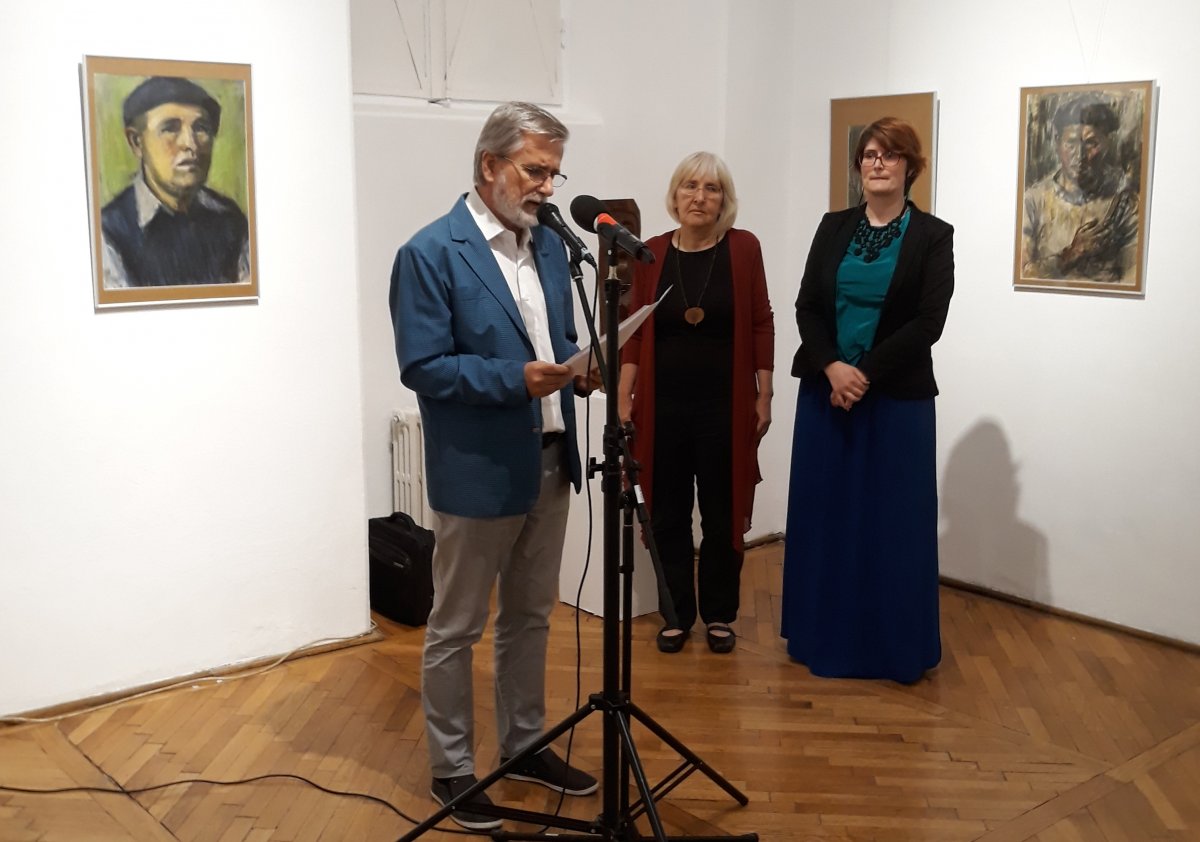 Tibori Szabó Zoltán, Forró Ágnes és Bordás Beáta megnyitják a tárlatot &bullet;  Fotó: Nánó Csaba