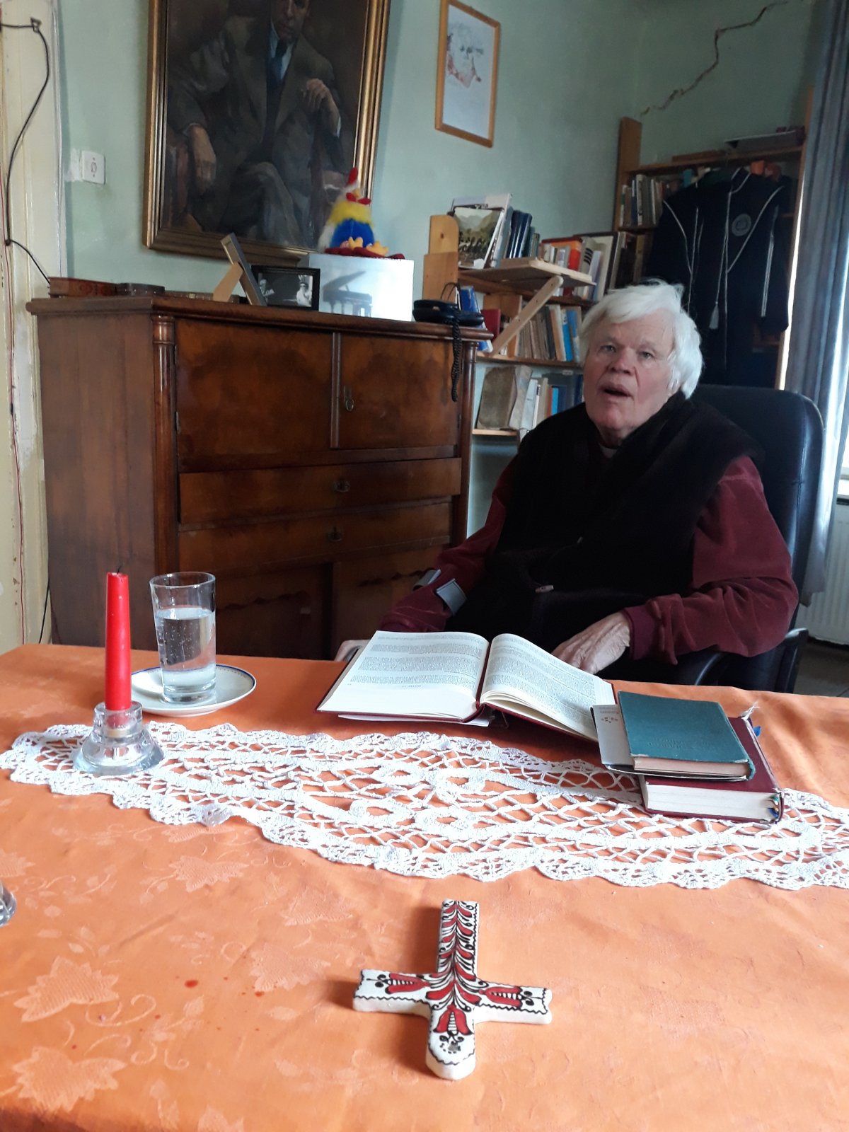 Veresmart 86 éves lelkipásztora annak ellenére is helyben maradt,hogy hívei mind kivándoroltak Németországba &bullet;  Fotó: Szucher Ervin