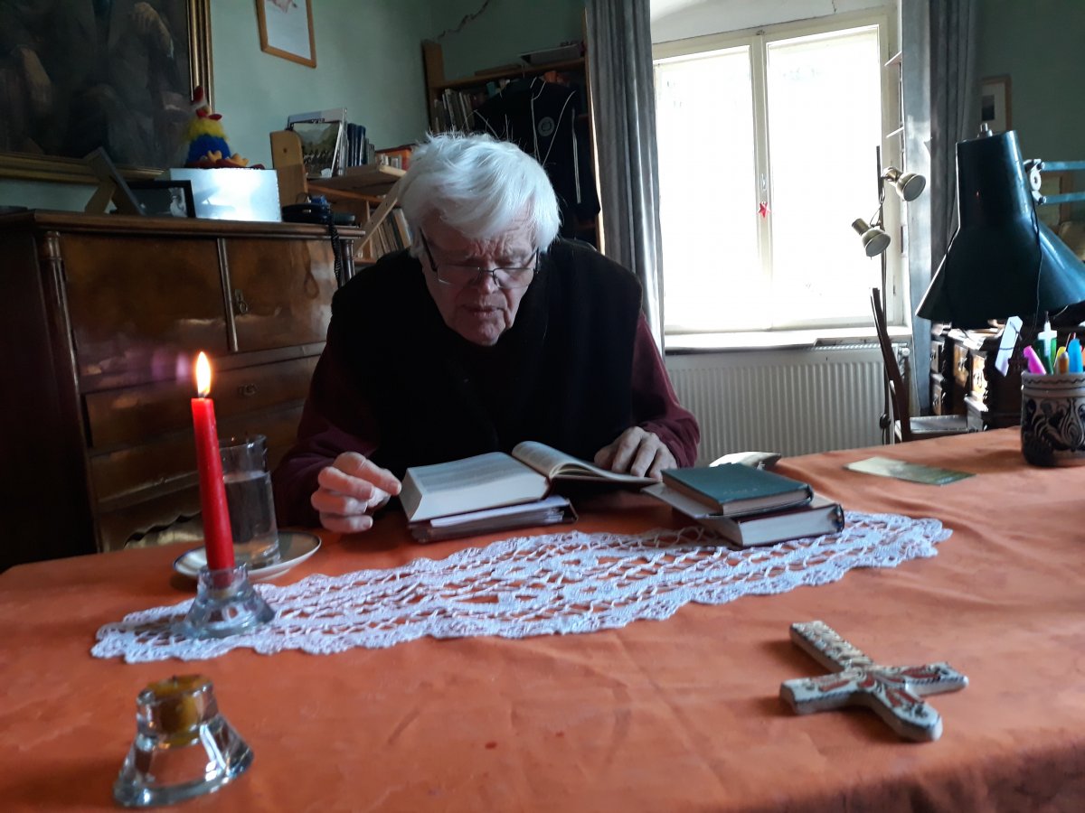 Eginald Norbert Schlattner nemcsak lelkészként, hanem a szász örökség krónikásaként is ismertté vált &bullet;  Fotó: Szucher Ervin