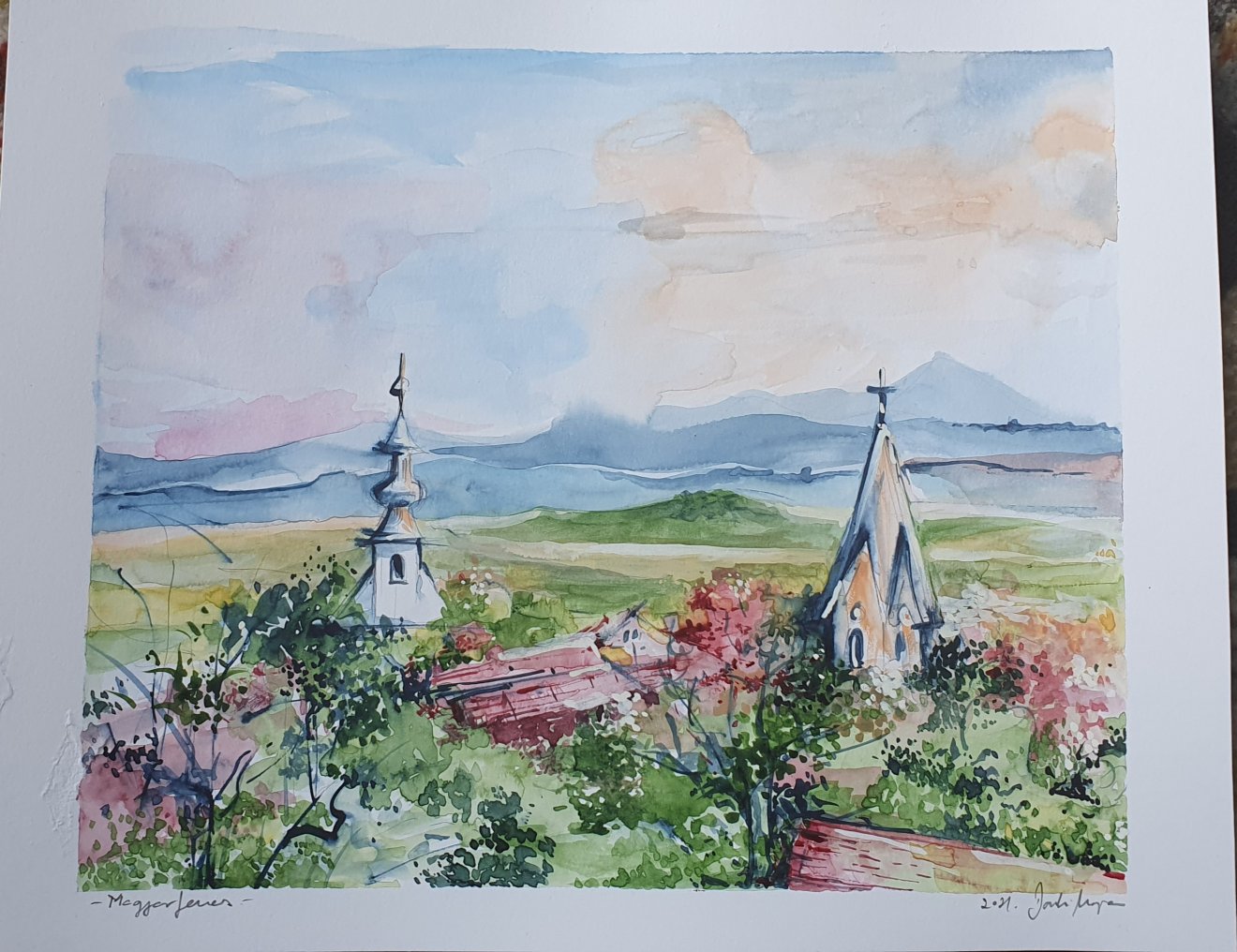 Magyarfenesi látkép 