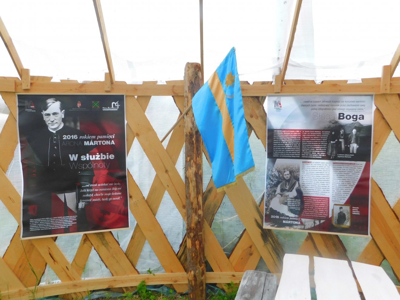 Márton Áron kiállítás a tanyán •  Fotó: Báthory-Ben Hagyományőrző Egyesület