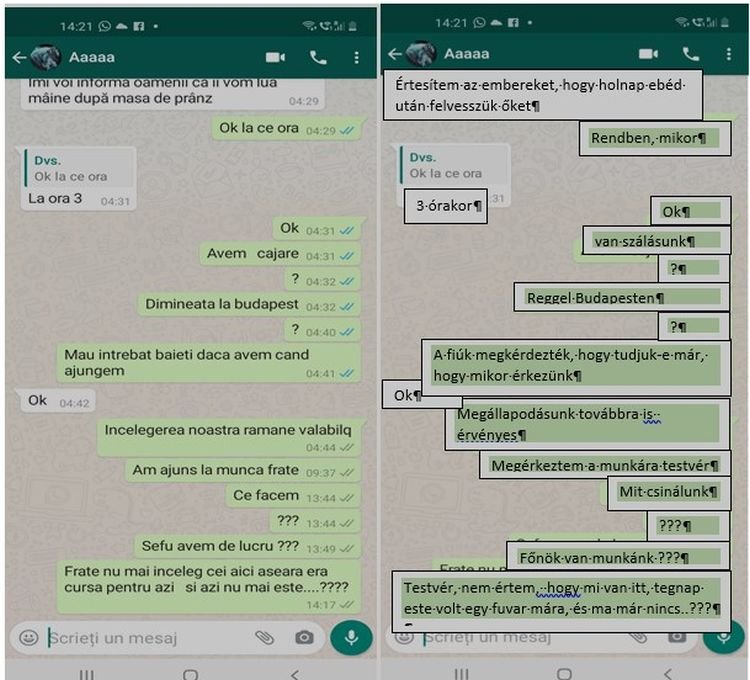 Az embercsempészek titkos üzenetekkel tartották egymással a kapcsolatot •  Fotó: Police.hu