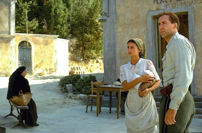 Részlet a Corelli kapitány mandolinja című filmből Penélope Cruz és Nicholas Cage főszereplésével •  Fotó: MTVA Archívum