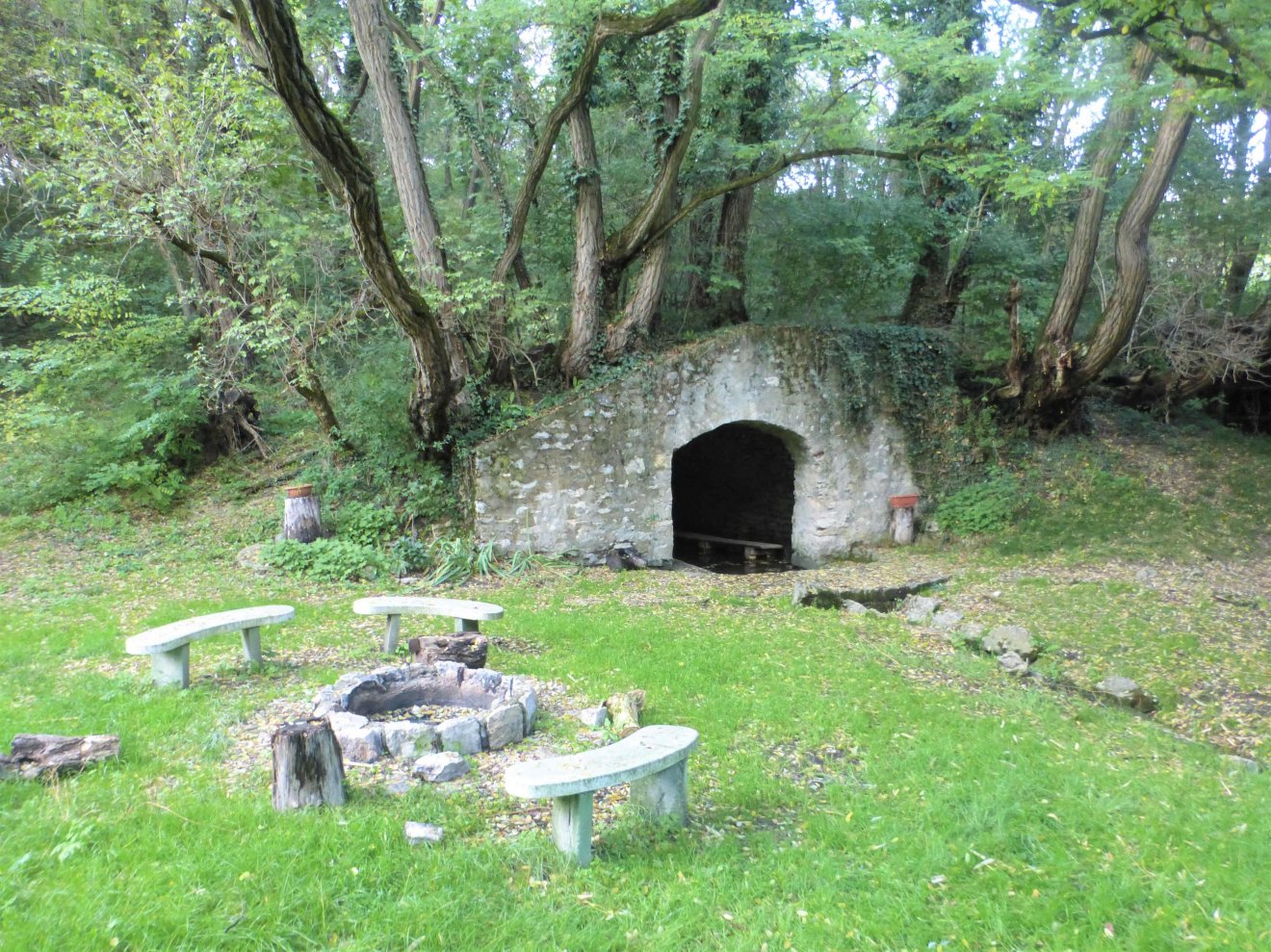 Óbudaváron fák benőtte népi mosóház állít emléket a dolgos fehérnépeknek •  Fotó: Csermák Judit